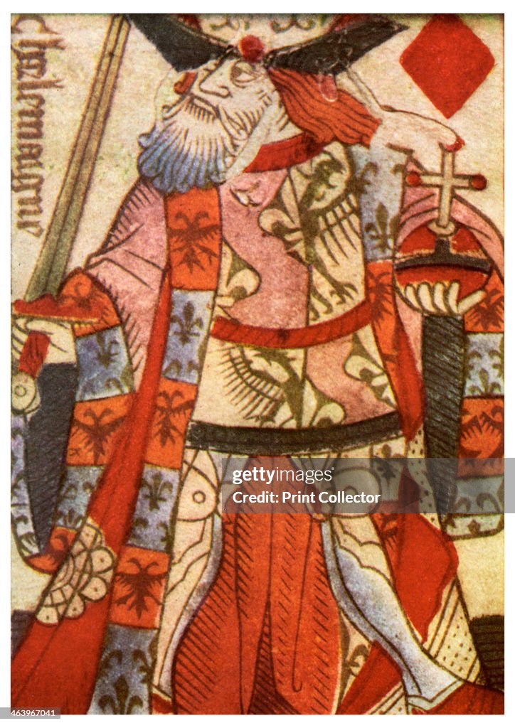 King of Diamonds from a French pack of playing cards, c1500 (1956).