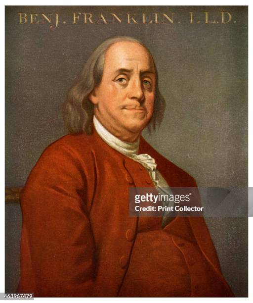 Benjamin Franklin, American scientist and politician, 1782 . Franklin was a member of the committee which drafted the Declaration of Independence in...