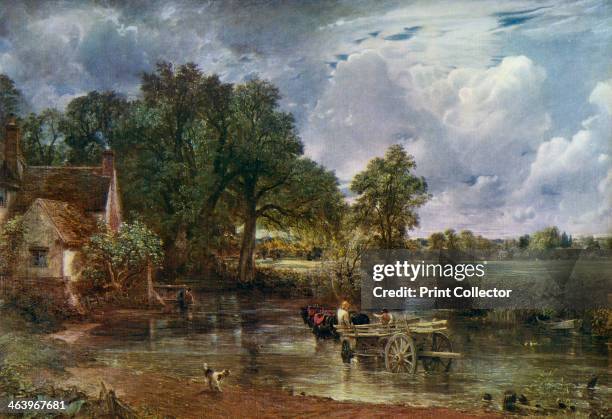 'The Hay Wain' . A colour print from Famous Paintings, with an introduction by Gilbert Chesterton, Cassell and Company, .