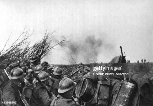 The French front line at Douaumont, Verdun, France, 25 February 1916. Douaumont was the site of one of the network of forts built around the city of...