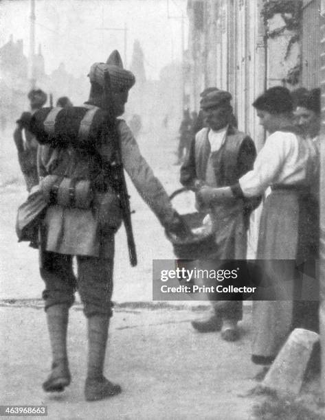 Soldier from the British Indian Army, France, c1915. The British Indian Army saw service in the Middle East and East Africa, at Gallipoli and on the...