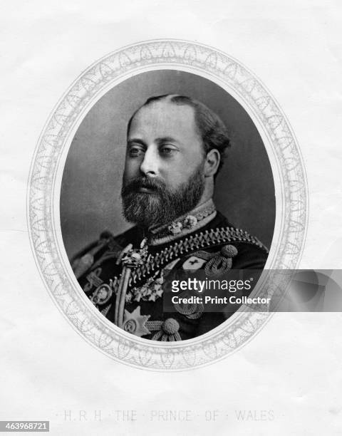 The Prince of Wales, 1877. Portrait of the prince who later became King Edward VII on the death of his mother, Queen Victoria, in 1901.