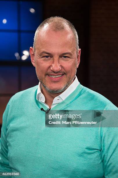 Cook Frank Rosin attends the 'Koelner Treff' TV Show at the WDR Studio on February 20, 2015 in Cologne, Germany.
