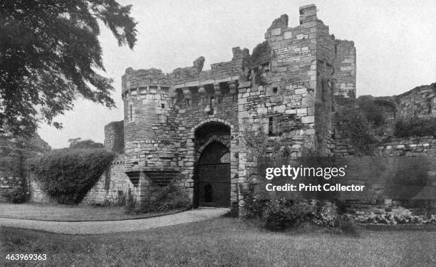 Gateway to Beaumaris Castle, Anglesey, Wales, 1924-1926., News Photo