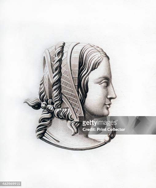 Headdress, early 16th century, . Said to be a portrait either of Anne of Bretagne, wife of Francis I of France who ruled 1515-1547, or of his first...