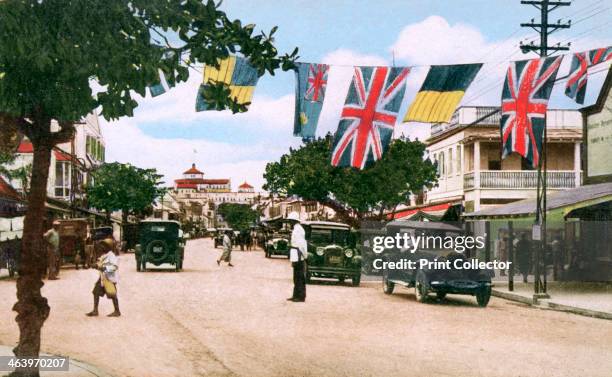 Bay Street, Nassau, Bahamas, 1931. Published by Sands Studio.