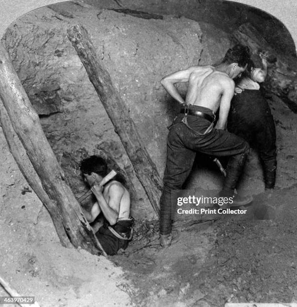 Mining at Messines Ridge, Belgium, World War I, 1914-1918. The Battle of Messines was launched on June 7, 1917 by British General Herbert Plumer's...