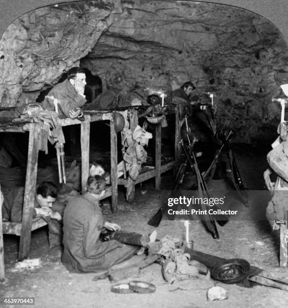 The Labyrinth, Arras, France, World War I, 1916-1918. The British Army dug a huge system of tunnels beneath the German lines at Arras in preparation...