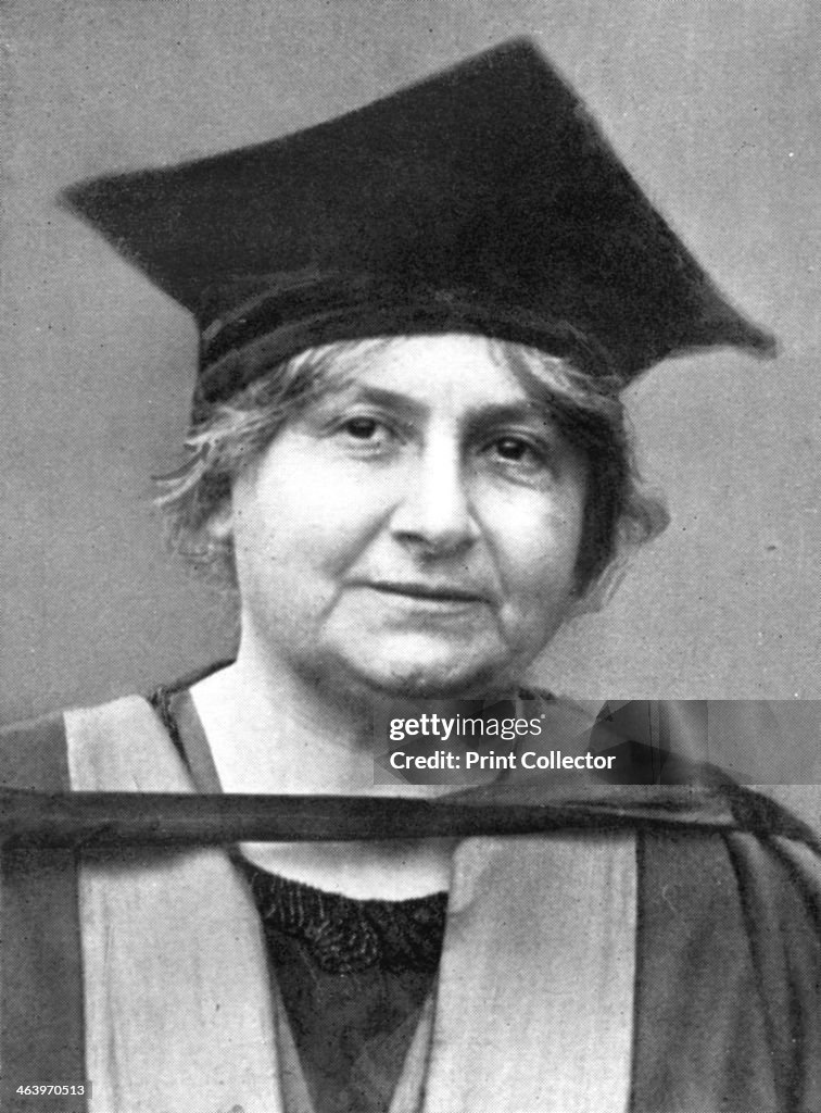 Dr Maria Montessori (1870-1952), Italian philosopher, 1926.