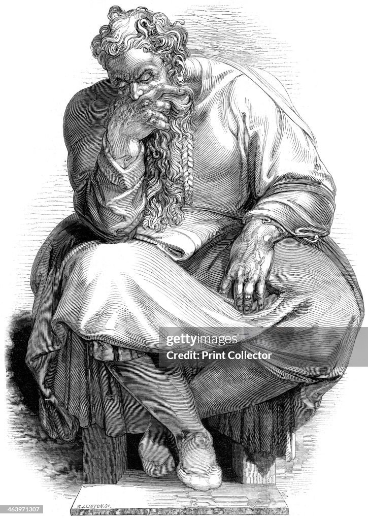 The Prophet Jeremiah, 1844. Artist: WJ Linton