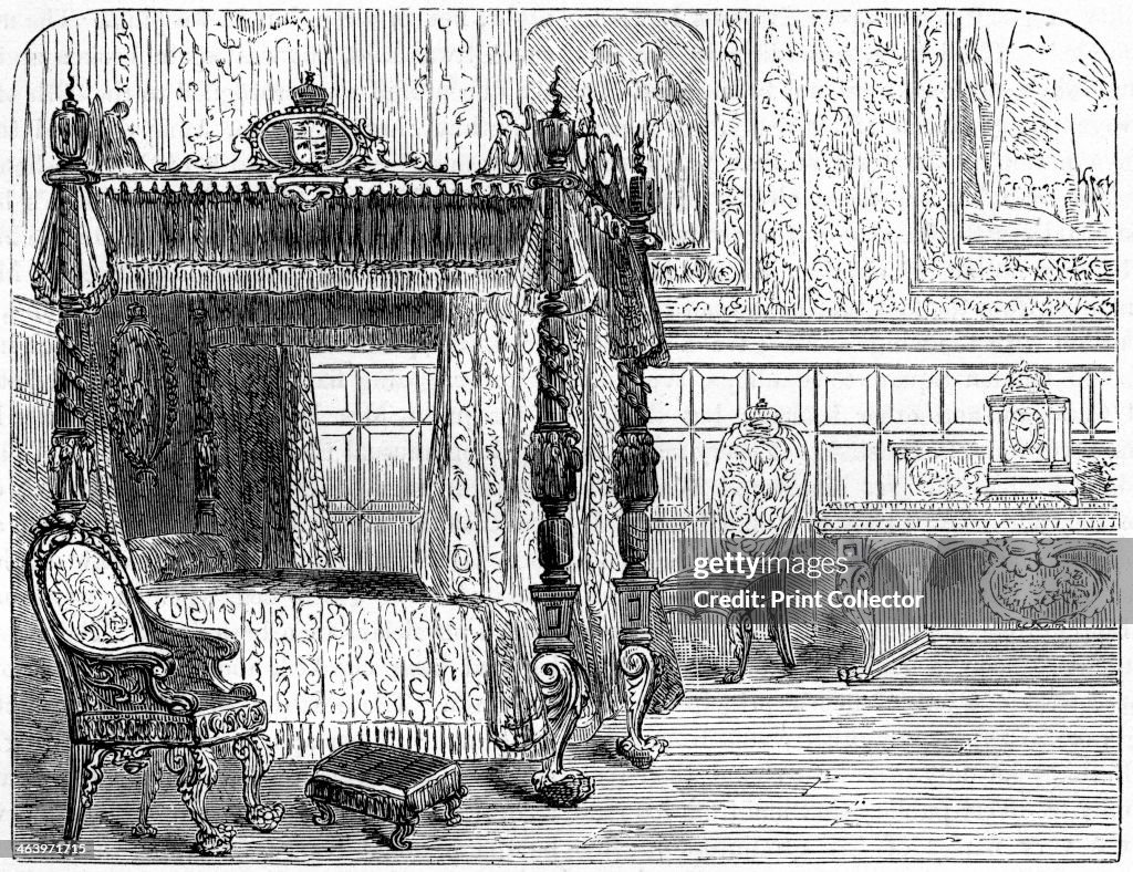 Queen Anne's bedchamber, 18th century . From Cassell's Illustrated ...