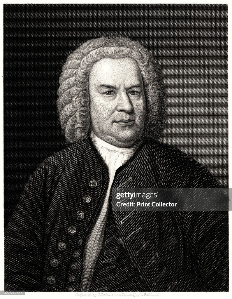 'Johann Sebastian Bach', 19th century. Artist: C Cook