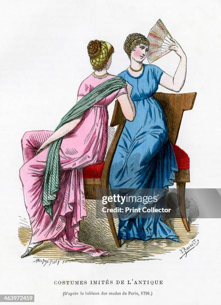 Fashions that imitate the costume of antiquity, 1798 . In the second half of the 1790s in Paris a fashion known as Neo-Grec, which imitated the...