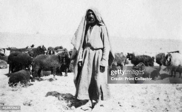 Arab shepherd, Kazimain area, Iraq, 1917-1919.