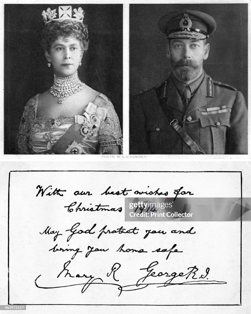 Royal christmas greeting card to the British troops, 1914.