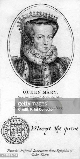 Queen Mary I of England. Mary Tudor was Queen of England and Queen of Ireland from 1553 until her death. Mary, the fourth and penultimate monarch of...