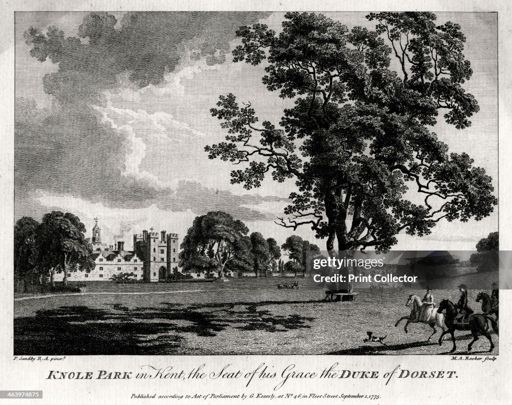 'Knole Park in Kent, the Seat of His Grace the Duke of Dorset', 1775. Artist: Michael Angelo Rooker