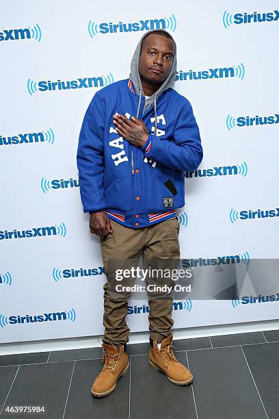 Rapper Fashawn visits the SiriusXM Studios on February 20, 2015 in New York City.