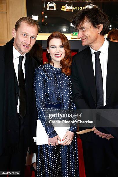 Elodie Frege arrives at the 40th Cesar Film Awards 2015 Cocktail at Theatre du Chatelet on February 20, 2015 in Paris, France.