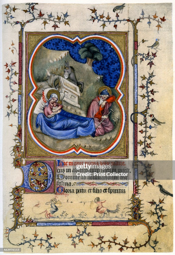 The Nativity, from a Book of Hours and Missal c1370 (1958).