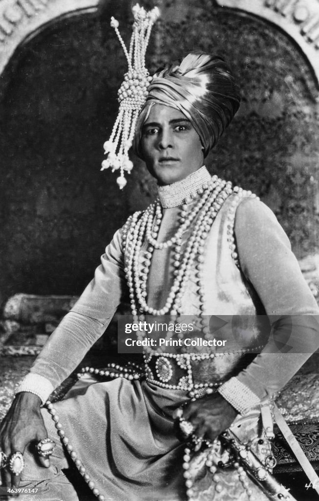 Rudolph Valentino (1895-1926) in 'The Young Rajah', 1922.