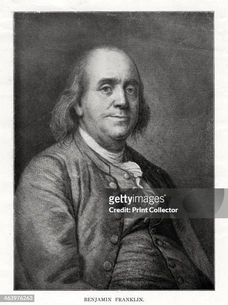 Benjamin Franklin, American statesman, printer and scientist, 20th century. Franklin was a member of the committee which drafted the Declaration of...