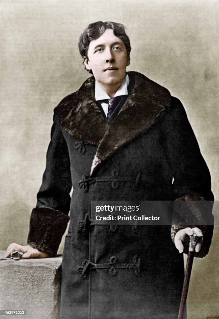 Oscar WiIde, Irish writer, wit and playwright, c1890.