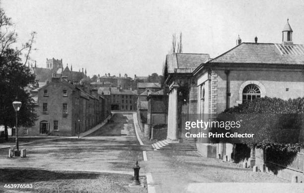 College Street, Armagh, Northern Ireland, 1924-1926. St Patrick's Cathedral can be seen in the distance. A print from Hutchinson's Britain Beautiful,...