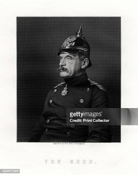 Albrecht Theodor Graf Emil von Roon, Prussian soldier and politician, 19th century. Portrait of von Roon, in military uniform.