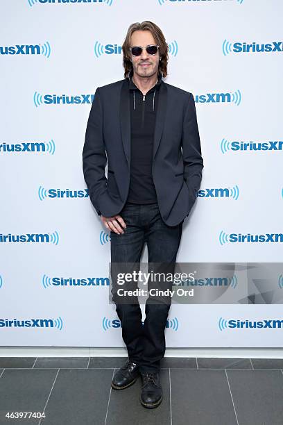 Actor and singer Rick Springfield visits the SiriusXM Studios on February 20, 2015 in New York City.