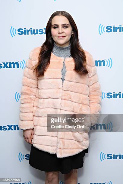 Actress Mae Whitman visits the SiriusXM Studios on February 20, 2015 in New York City.