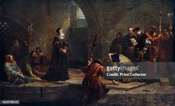 'Thomas Cranmer at the Traitor's Gate', 1926. Cranmer was the archbishop of Canterbury during the reigns of the English kings Henry VIII and Edward...