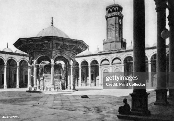 The courtyard of the Mosque of Muhammad Ali at the Saladin Citadel, Cairo, Egypt, c1920s. Plate taken From In the Land of the Pharaohs, published by...