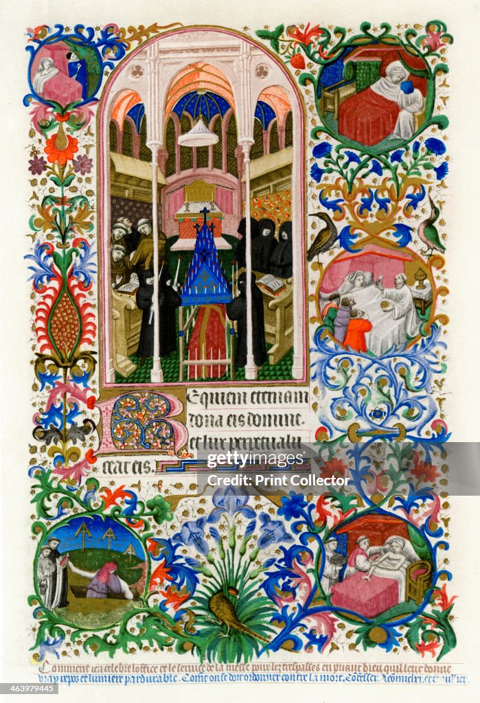 Hours of the Dead, 1414-1423.Artist: Workshop of the Master of the Duke of Bedford