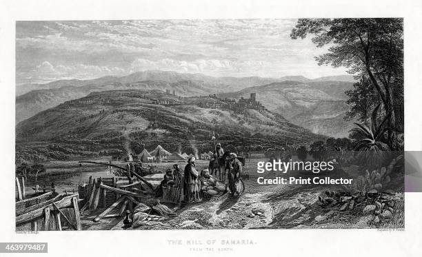 'The Hill of Samaria', 1887. View of the hill which lies on the west bank of the River Jordan.