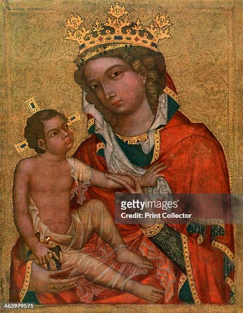 'Madonna of Veveri', c1350 . Found in the collection of the National Gallery, Prague. A print from Gothic Painting in Bohemia 1350-1450, by Antonin...