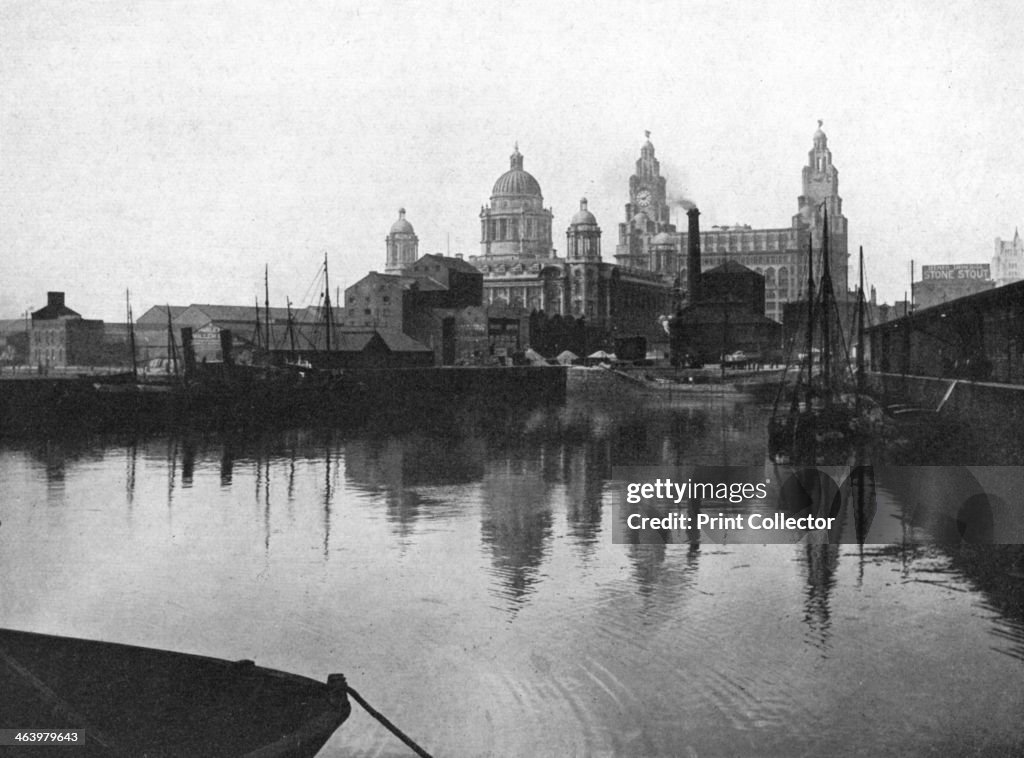 Canning Dock, Liverpool, 1924-1926. Artist: Valentine & Sons