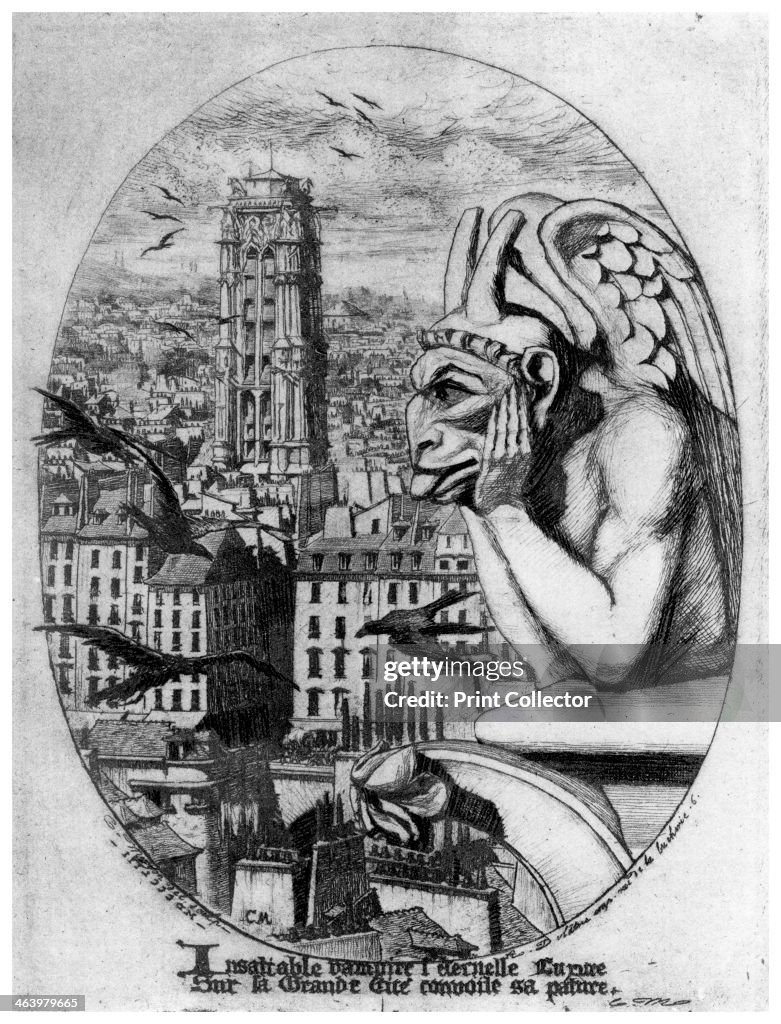 'Le Stryge', c1841-1868 (1924). Artist: Charles Meryon