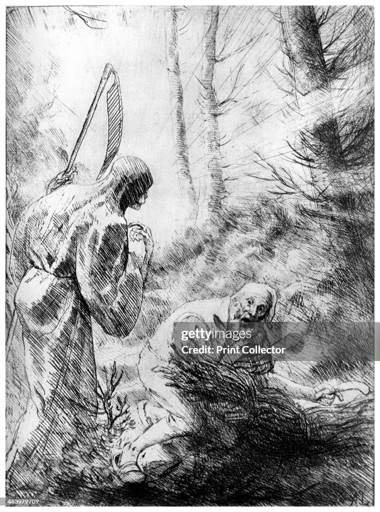 'Death of a Woodhewer', c1860-1910 (1924).Artist: Alphonse Legros