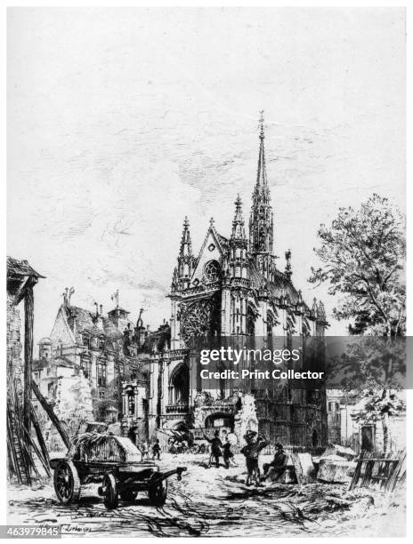 'La Sainte-Chapelle', c1865-1935 . A print from A History of French Etching from the 16th Century to the Present Day, by F L Leipnik, John Lane the...