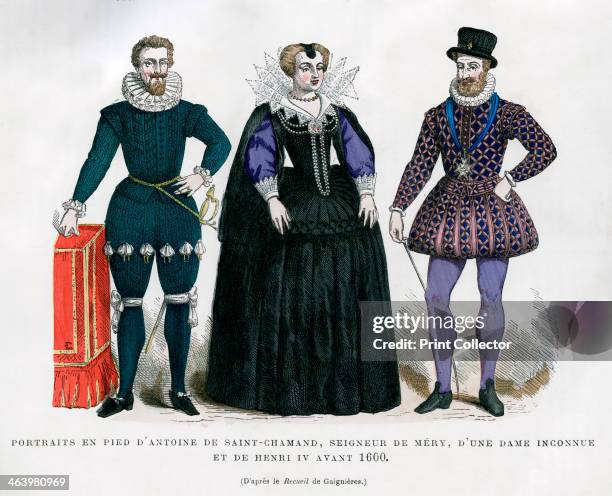 Antoine de Saint-Chamand, Seigneur de Mery, an unknown lady and Henry IV of France, 1600 . Antoine de Saint-Chamand was a member of the Catholic...