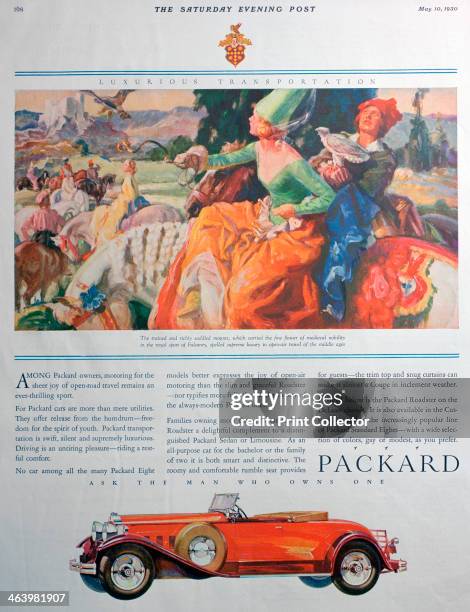 Packard car advert, 1930. A print from The Saturday Evening Post, 10th May 1930.