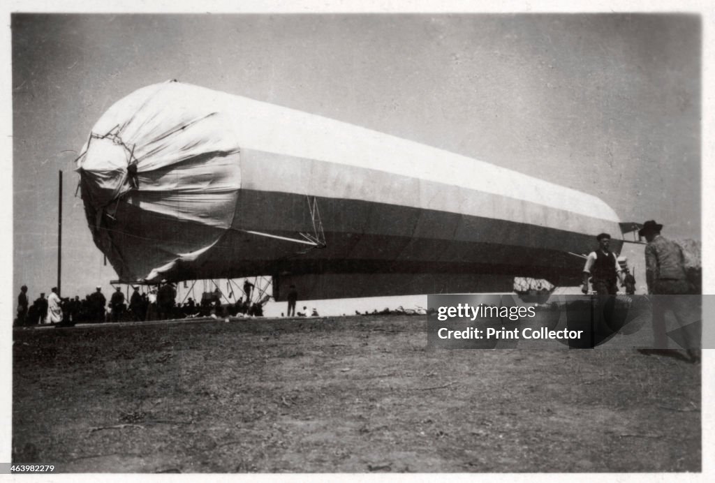 Zeppelin5 Zeppelin LZ 5 at Goeppingen, Germany, 1909 . A photograph from... News ...