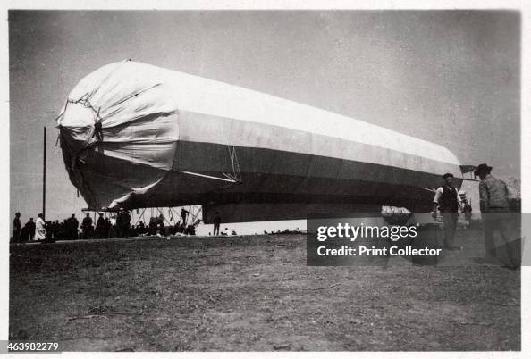Zeppelin LZ 5 at Goeppingen, Germany, 1909 (1933). Zeppelin LZ 5 at Goeppingen, Germany, 1909 (1933).