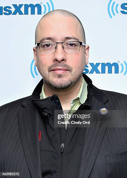 New York state senator Gustavo Rivera visits the SiriusXM Studios on February 20, 2015 in New York City.