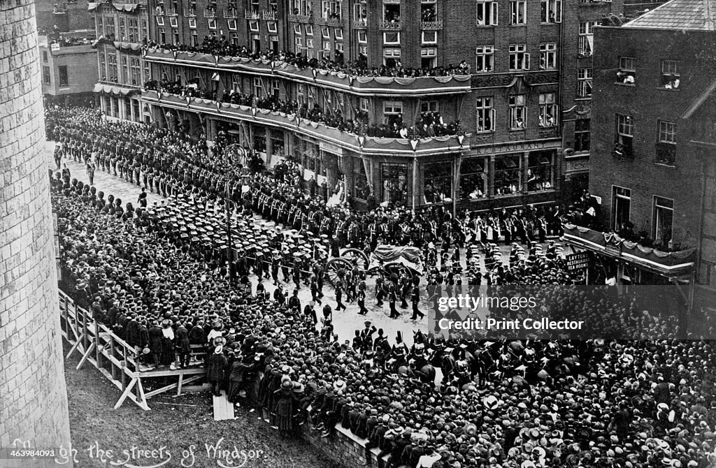 Funeral procession of King Edward VII, Windsor, Berkshire, 1910.