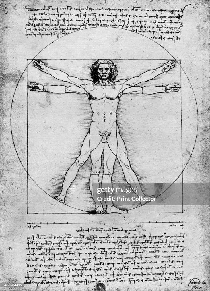 'Proportions of the human figure', c1492, (1936). Artist: Albrecht Dürer