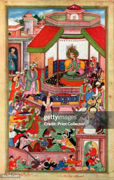 Abu'l-Fazl ibn Mubarak presenting the Akbarnama to Akbar. Abu'l-Fazl ibn Mubarak was the vizier of Akbar , the third Mughal emperor. He was the...