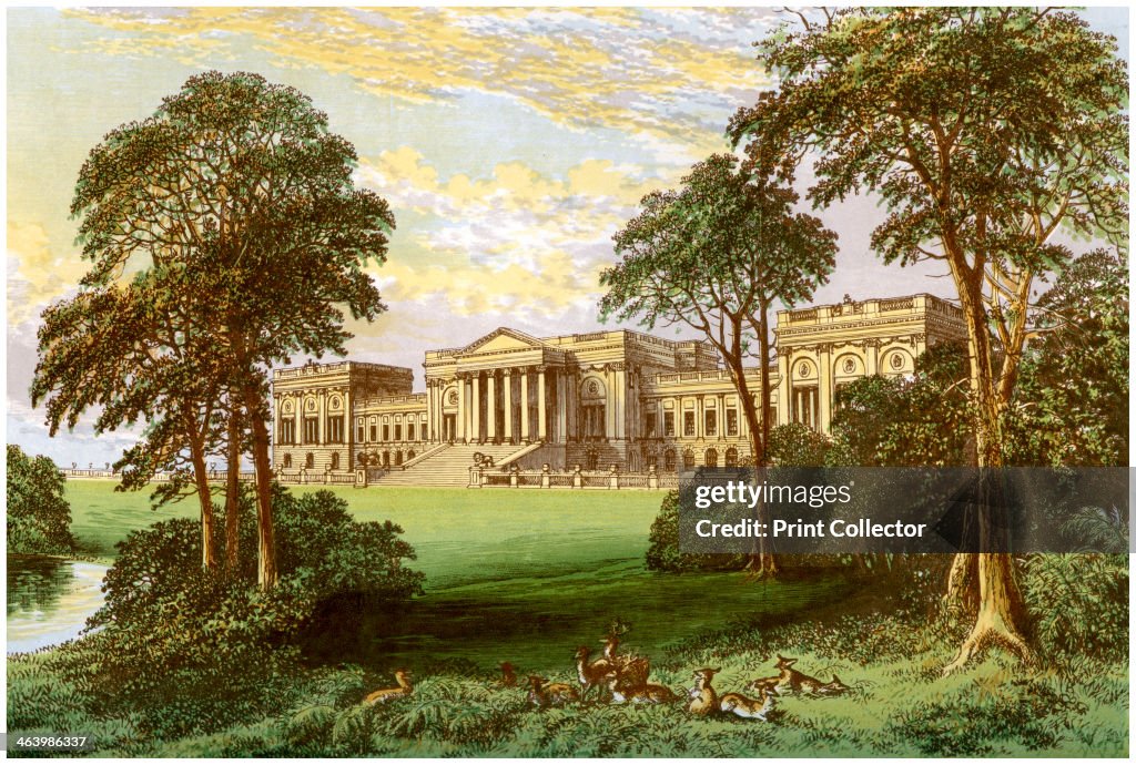 Stowe Park, Buckinghamshiere, home of the Duke and Marquis of Buckingham and Chandos, c1880.