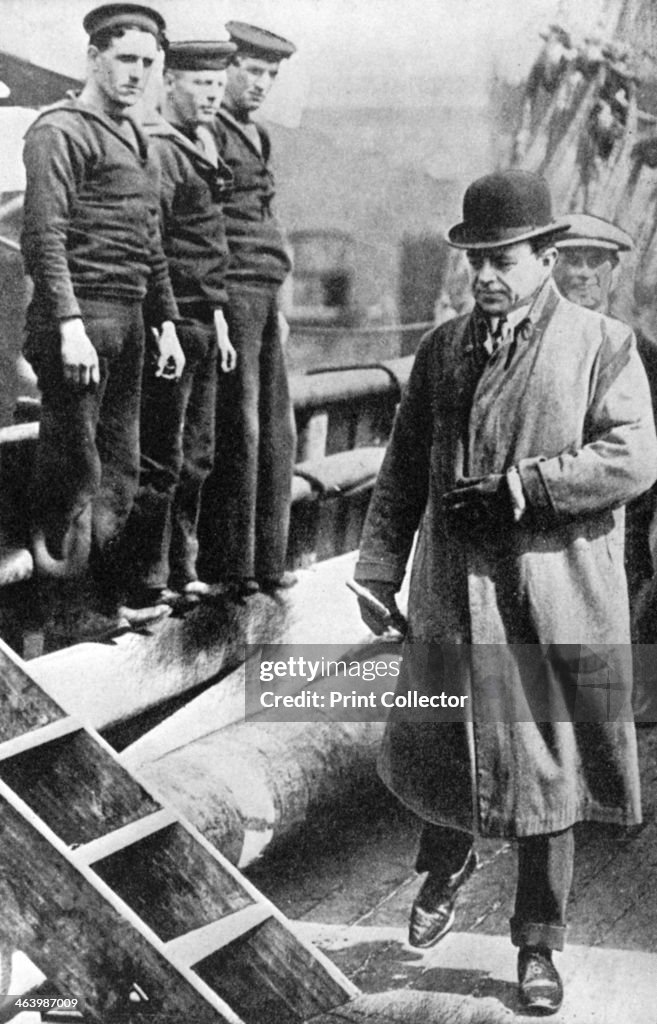 Captain Scott, British polar explorer, on the 'Terra Nova', c1900s-c1910s (1936).